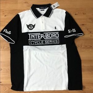 Men’s Polo Inter-Boro Cycle Series with Arm Script